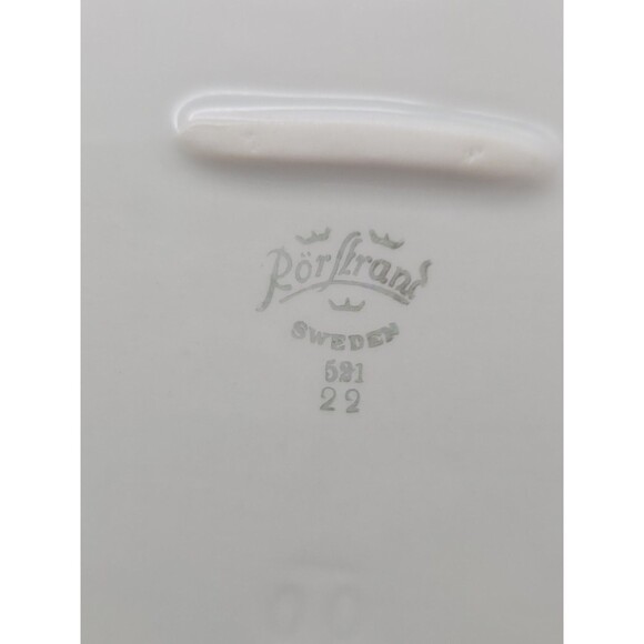 Rorstrand Sweden Oval Porcelain Platter #521 Gold Ribbon Pattern 11.25" x 7.25" - Picture 5 of 8